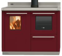 Thermorossi Küchenherd Bosky F-30 Square EVO5 READY TO START wasserführend Bordeaux 17,9 kW